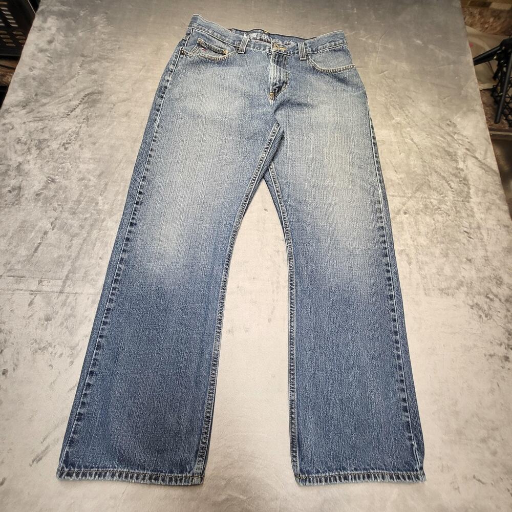 Tommy Hilfiger Freedom Jeans Mens 33x30 Relaxed Straight Leg Denim Casual Pants